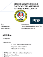 Multiple Feedback Successive Interference Cancellation For Mu-Mimo Using Idd Receiver