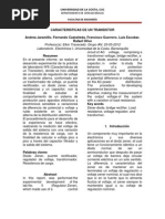 Caracteristicas de Un Transistor