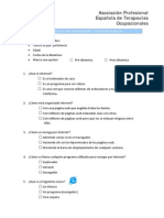 Cuestionario de Evaluación. Internet Básico