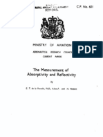 The Measurement of Absorptivity and Reflectivity: Ministry BF Aviation