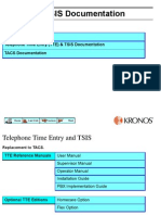 Using This CD-ROM Telephone Time Entry (TTE) & TSIS Documentation TACS Documentation