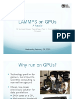 Lammps On Gpus: A Tutorial