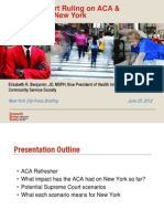 Supreme Court Ruling On ACA & Its Impact On New York