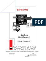 Series 945: High/Low Limit Control