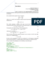 Spectral Analysis of Wave Motion