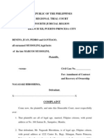 Republic of The Philippines Regional Trial Court Fourth Judicial Region Branch Xii, Puerto Princesa City