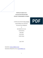 A Feasibility Study of A Taglish Software of Basic C Programming