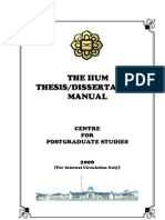 IIUM Thesis Manual 2006