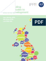 Understanding Public Attitudes To Aid and Development in UK