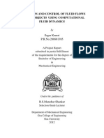 Simulation and Control of Fluid Flows Around Objects Using Computational Fluid Dynamics