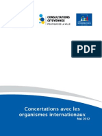 Rapport Concertations Avec Les Organismes Internationaux VF