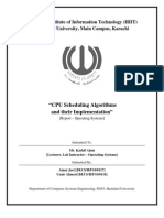 CPU Scheduling Algorithms (Report)