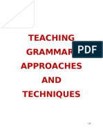 Compendium in Teaching Grammar Its Techniques Approaches and Strategies