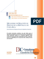 Guía de Mecanismo de Reajuste de Precios de La República de Costa Rica