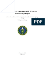 Aluminium Water Hydrogen