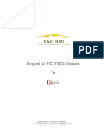 Proposal For 3CX IP-PBX Solutions To: Karuturi Telecom PVT Limited