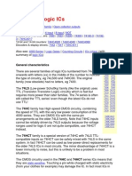 74 Series Logic Ics: General Characteristics