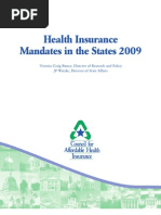 Health Insurance Mandates 2009