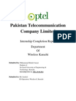 Internship Report in PTCL, WLL Department