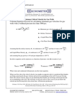 Critical Flow Rate - Coleman