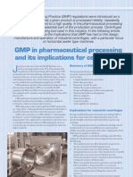 GMP in Pharmaceutical Processing