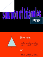 Add Maths Solution of Triangles