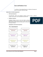 Chapter 1 Databases and Database Users