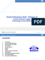 Oracle General Ledger R12 - Technology Course Material V1.0