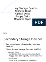 Secondary Storage Introduction