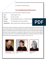 INTERIORS COMMITTEE Speaker Series: Product Design For Architectural Interiors