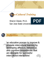 Cross-Cultural Training: Sharon Glazer, Ph.D. San Jose State University