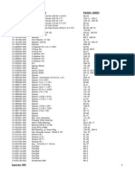 O-A2 Parts Index