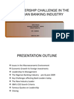 Leadership in Banking Presentation - Idris Yakubu