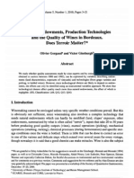 Natural Endowments, Production Technologies and The Quality of Wines in Bordeaux. Does Terroir Matter?