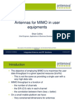 Antennas For MIMO in User Equipments: Brian Collins