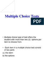 Multiple Choice Test