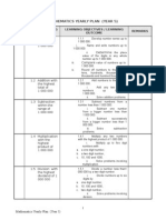 Mathematics Yearly Plan (Year 5) : 1.1 Numbers To 1 000 000 Determine