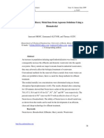 Biosorption of Heavy Metal Ions From Aqueous Solutions Using A Biomaterial