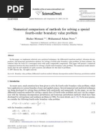 Numerical Comparison of Methods For Solving A Special Fourth-Order Boundary Value Problem