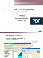 Vector Operations in Ansys