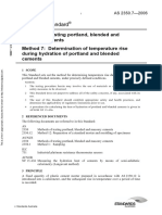 As 2350.7-2006 Methods of Testing Portland Blended and Masonry Cements Determination of Temperature Rise Duri