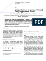 Design of RC Beams With Openings