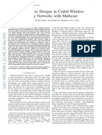 Cross-Layer Designs in Coded Wireless Fading Networks With Multicast