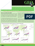 GEO-4 Boletín Informativo, Cambio Climatico