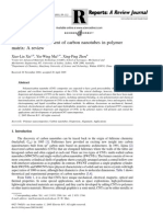 Dispersion and Alignment of Carbon Nanotubes in Polymer Matrix A Review