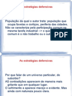 As Estratégias Defensivas - Psicologia Do Trabalho