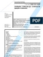 Critérios de Inspeção e Descarte de Cabos de Aço: ABNT NBR 4309 Guindastes