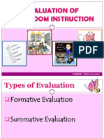 Evaluation of Classroom Instruction