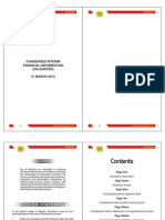 Condensed Interim Financial Information (Un-Audited) 31 MARCH 2012