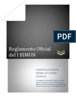 Reglamento Oficial Del I BIMUN